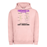 Pigment Salmon fibromyalgia awareness do not judge what you dont understand Urban Hoodie - linhVisuals