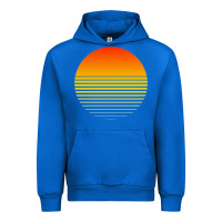 Cobalt retro sunset Urban Hoodie - linhVisuals