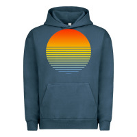 Pigment Midnight Navy retro sunset Urban Hoodie - linhVisuals