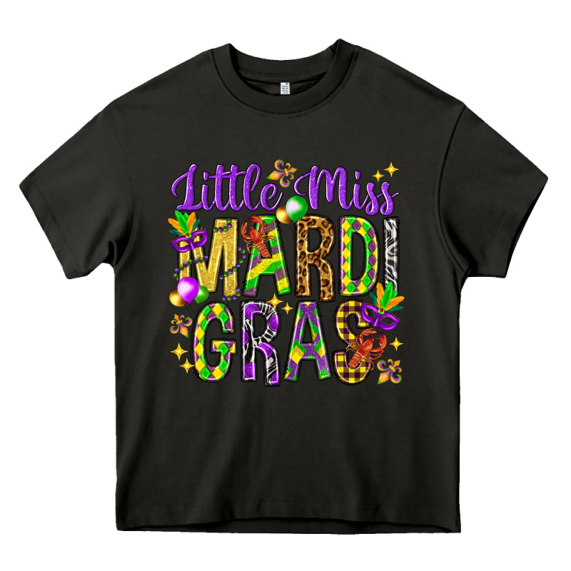 Little Miss Mardi Gras Heavy Core Tee by HowdyJamesFarm | Teevron