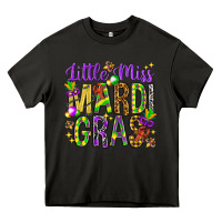 Asphalt Little miss Mardi Gras Heavy Core Tee - HowdyJamesFarm