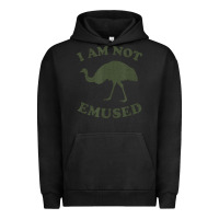 Pigment Black funny not emu sed emu   not amused ostrich bird Urban Hoodie - linhVisuals