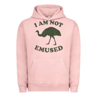 Pigment Salmon funny not emu sed emu   not amused ostrich bird Urban Hoodie - linhVisuals