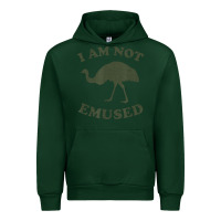 Forest Green funny not emu sed emu   not amused ostrich bird Urban Hoodie - linhVisuals