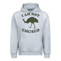 Heather Grey funny not emu sed emu   not amused ostrich bird Urban Hoodie - linhVisuals