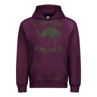 Mauve Wine funny not emu sed emu   not amused ostrich bird Urban Hoodie - linhVisuals
