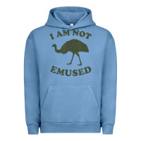 Pigment Pebble Blue funny not emu sed emu   not amused ostrich bird Urban Hoodie - linhVisuals