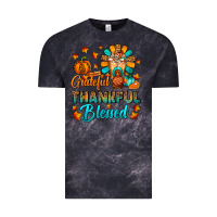 Cloud Black Grateful Thankful Blessed Thanksgiving Cold Drink Vintage Tee - FaDigitalArtStudio