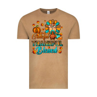 Vintage Camel Grateful Thankful Blessed Thanksgiving Cold Drink Vintage Tee - FaDigitalArtStudio