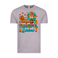 Vintage Zinc Grateful Thankful Blessed Thanksgiving Cold Drink Vintage Tee - FaDigitalArtStudio