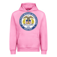 Fuchsia Pink United States Merchant Marine Academy Urban Hoodie - linhVisuals