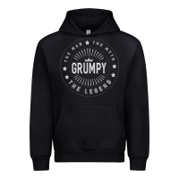 Black graphic 365 grumpy the legend men funny gift Urban Hoodie - linhVisuals