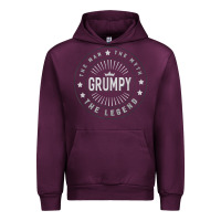 Mauve Wine graphic 365 grumpy the legend men funny gift Urban Hoodie - linhVisuals