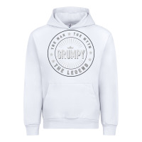 White graphic 365 grumpy the legend men funny gift Urban Hoodie - linhVisuals