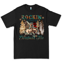 Black rockin around the christmas tree Premium Tee - CowGirlArtShop