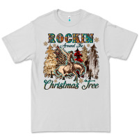 Dove Grey rockin around the christmas tree Premium Tee - CowGirlArtShop