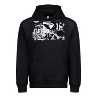 Black guernica artwork Urban Hoodie - linhVisuals