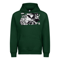 Forest Green guernica artwork Urban Hoodie - linhVisuals