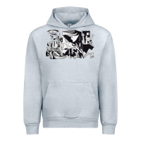 Heather Grey guernica artwork Urban Hoodie - linhVisuals