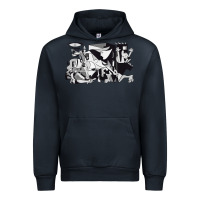 Navy guernica artwork Urban Hoodie - linhVisuals