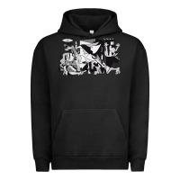 Pigment Black guernica artwork Urban Hoodie - linhVisuals