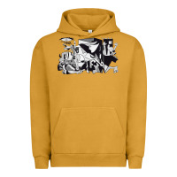 Pigment Peanut Butter guernica artwork Urban Hoodie - linhVisuals