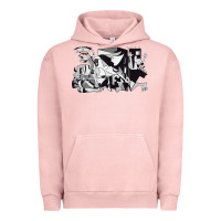 Pigment Salmon guernica artwork Urban Hoodie - linhVisuals