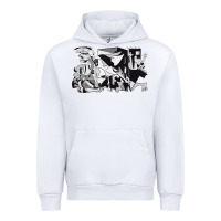 White guernica artwork Urban Hoodie - linhVisuals