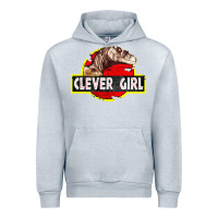 Heather Grey clever girl Urban Hoodie - linhVisuals