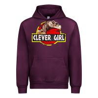 Mauve Wine clever girl Urban Hoodie - linhVisuals