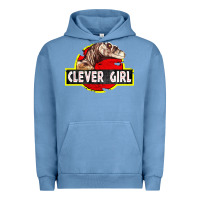 Pigment Pebble Blue clever girl Urban Hoodie - linhVisuals