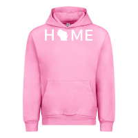 Fuchsia Pink home in wisconsin love u.s Urban Hoodie - linhVisuals