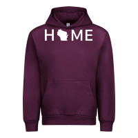 Mauve Wine home in wisconsin love u.s Urban Hoodie - linhVisuals