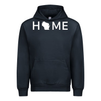 Navy home in wisconsin love u.s Urban Hoodie - linhVisuals