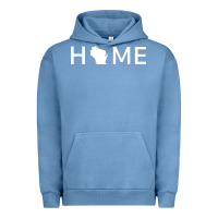 Pigment Pebble Blue home in wisconsin love u.s Urban Hoodie - linhVisuals