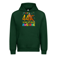 Forest Green 44 years old birthday sloth dabbing 44th birthday sloth Urban Hoodie - linhVisuals
