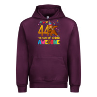 Mauve Wine 44 years old birthday sloth dabbing 44th birthday sloth Urban Hoodie - linhVisuals