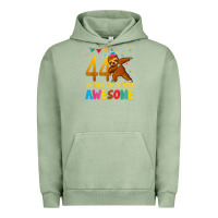 Pigment Oil Green 44 years old birthday sloth dabbing 44th birthday sloth Urban Hoodie - linhVisuals