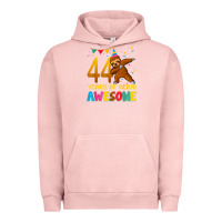 Pigment Salmon 44 years old birthday sloth dabbing 44th birthday sloth Urban Hoodie - linhVisuals