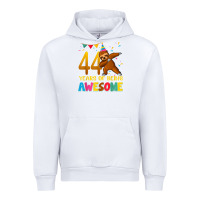 White 44 years old birthday sloth dabbing 44th birthday sloth Urban Hoodie - linhVisuals
