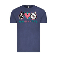 Vintage Denim Peace Love Husky Vintage Tee - Jasminsmagicworld