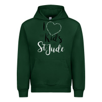 Forest Green i love and heart the kids of st jude shirt for runners Urban Hoodie - linhVisuals