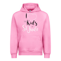 Fuchsia Pink i love and heart the kids of st jude shirt for runners Urban Hoodie - linhVisuals