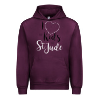 Mauve Wine i love and heart the kids of st jude shirt for runners Urban Hoodie - linhVisuals
