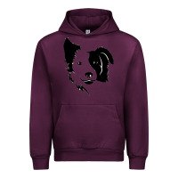 Mauve Wine dog, collie, dogs, collies, border collies, puppy, sheepdog Urban Hoodie - linhVisuals