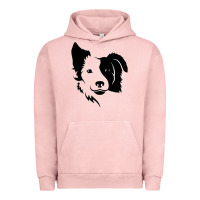 Pigment Salmon dog, collie, dogs, collies, border collies, puppy, sheepdog Urban Hoodie - linhVisuals
