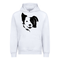 White dog, collie, dogs, collies, border collies, puppy, sheepdog Urban Hoodie - linhVisuals