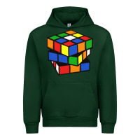 Forest Green rubik cube Urban Hoodie - linhVisuals