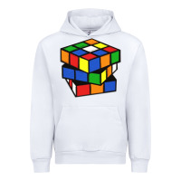 White rubik cube Urban Hoodie - linhVisuals
