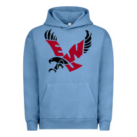 Pigment Pebble Blue eastern washington eagles Urban Hoodie - linhVisuals